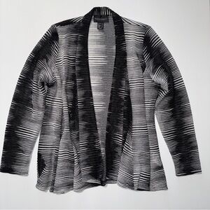 Frank Lyman Designer Couture Swing Jacket/Cardigan Size 16 Black/White Sty 53211